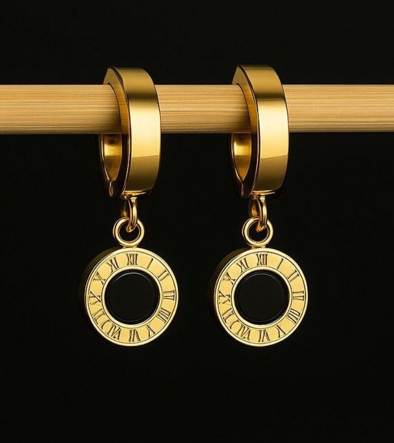 Crystal Roman Ring Drop Earrings