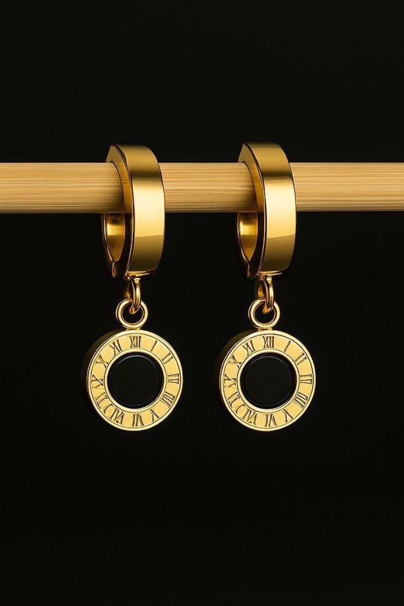 Crystal Roman Ring Drop Earrings Crystal Roman Ring Drop Earrings