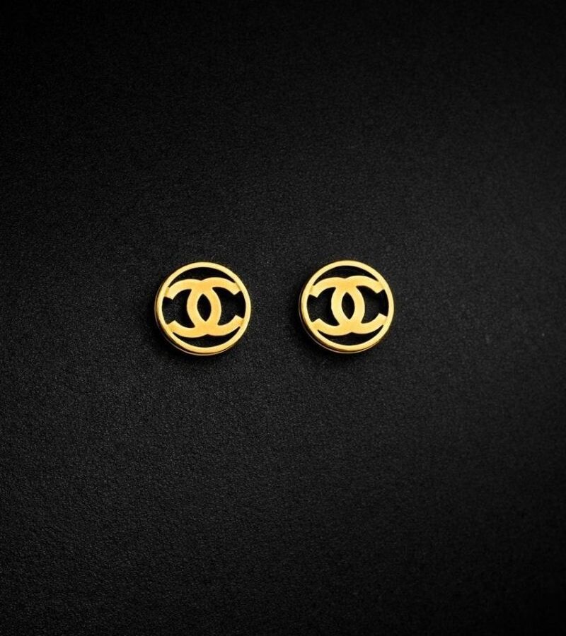Double-C Monogram Stud Earrings