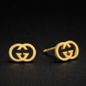 Double-G Monogram Stud Earrings