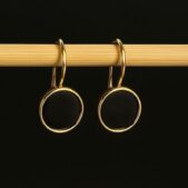 Minimal Circle Drop Hoop Earrings
