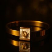 Celeste Square Emblem Bangle X2